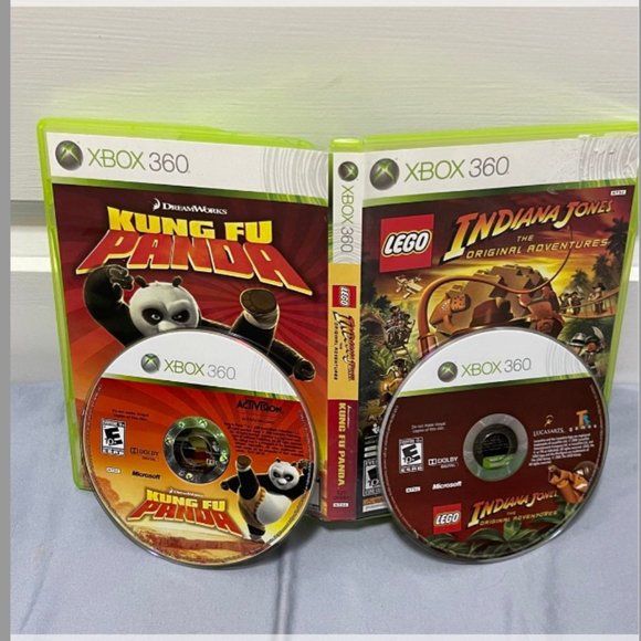 Two-In-One Xbox 360 Game: Kung Fu Panda and LEGO Indiana Jones: The Original Adv - Picture 1 of 3